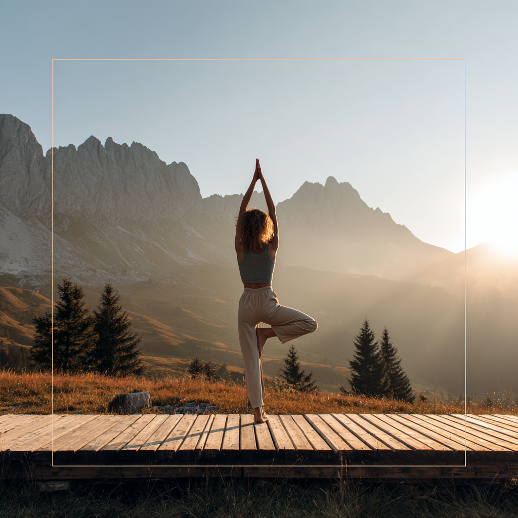 Жінка в позі лотоса